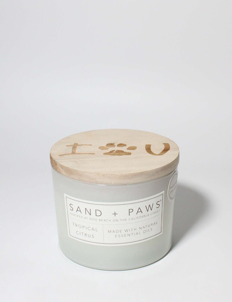 Sand + Paws Tropical Citrus 12 Oz Scented Candle