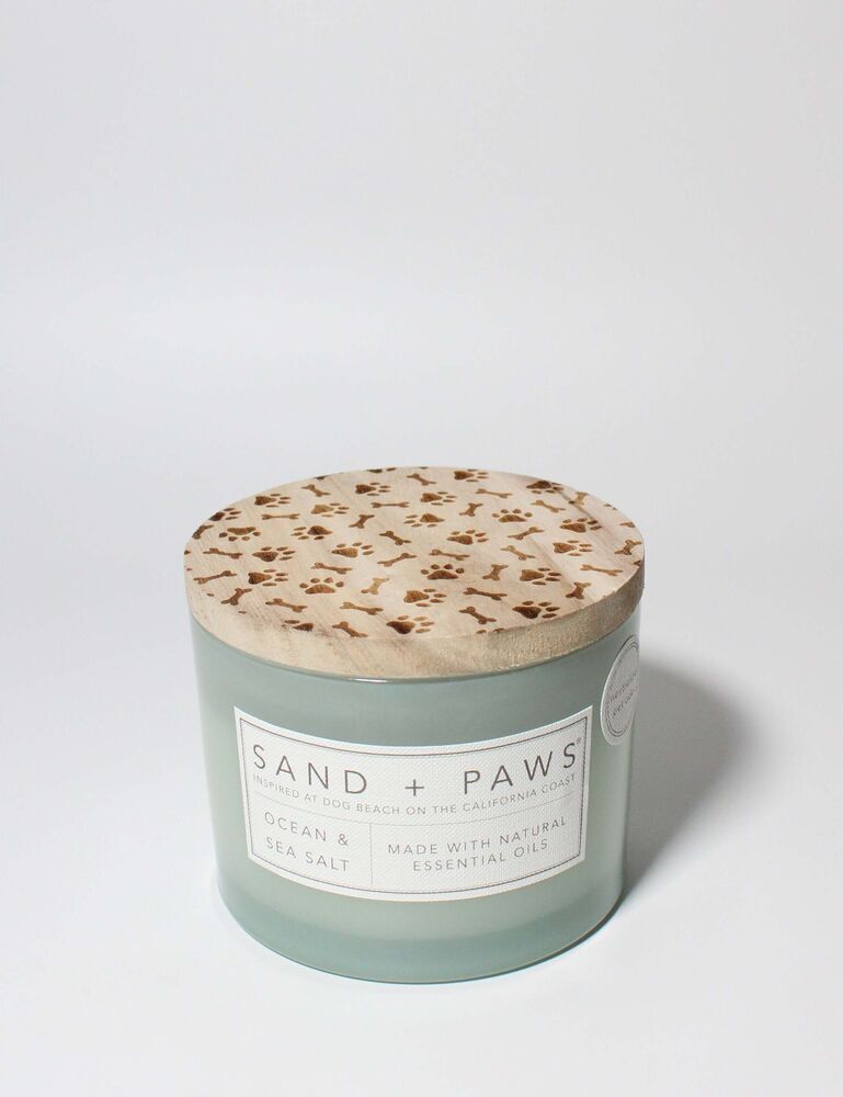 Sand + Paws Ocean & Sea Salt 12 Oz Scented Candle