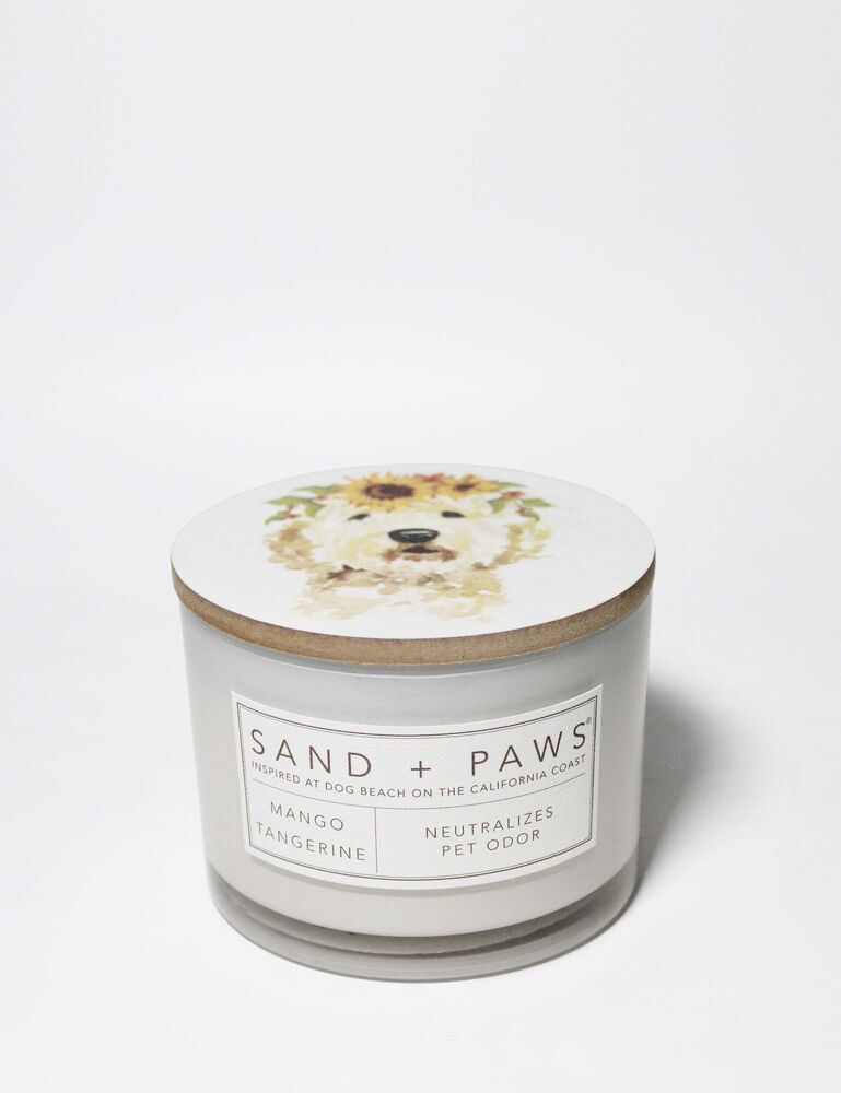 Sand + Paws Mango Tangerine 12 Oz Scented Candle