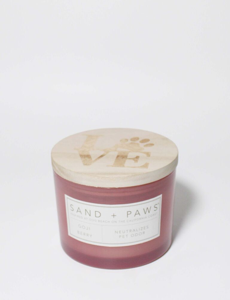 Sand + Paws Goji Berry 12 Oz Scented Candle