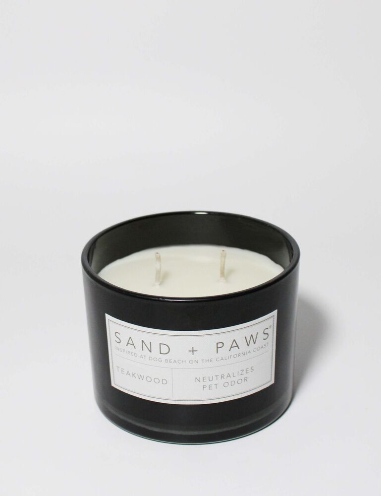 Sand + Paws Teakwood 12 Oz Scented Candle - Image 3