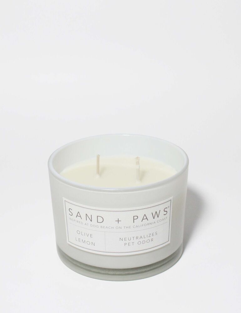 Sand + Paws Olive Lemon 12 Oz Scented Candle - Image 3