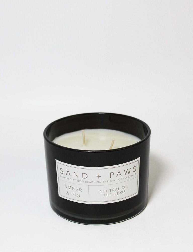 Sand + Paws Amber & Fig 12 Oz Scented Candle - Image 3