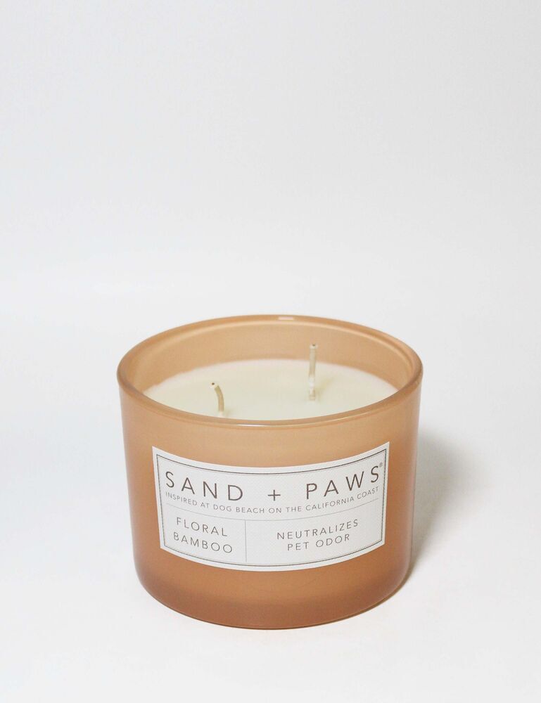 Sand + Paws Floral Bamboo 12 Oz Scented Candle - Image 3