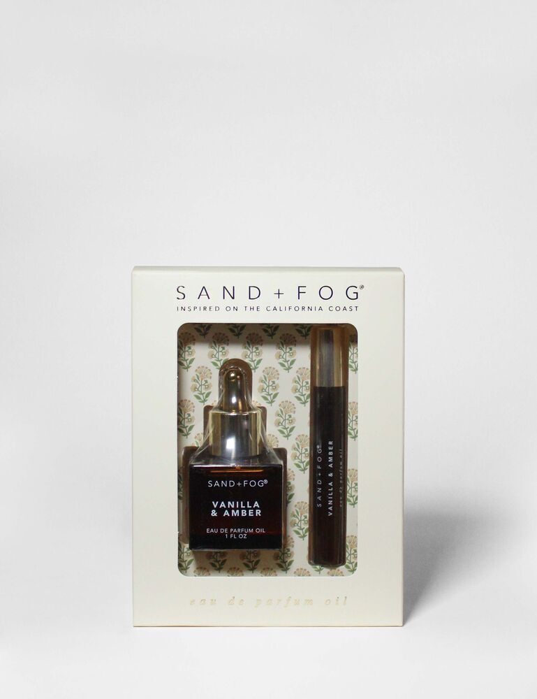 Perfume Oil Rollerball And Perfume Dropper Set - Vanilla & Amber