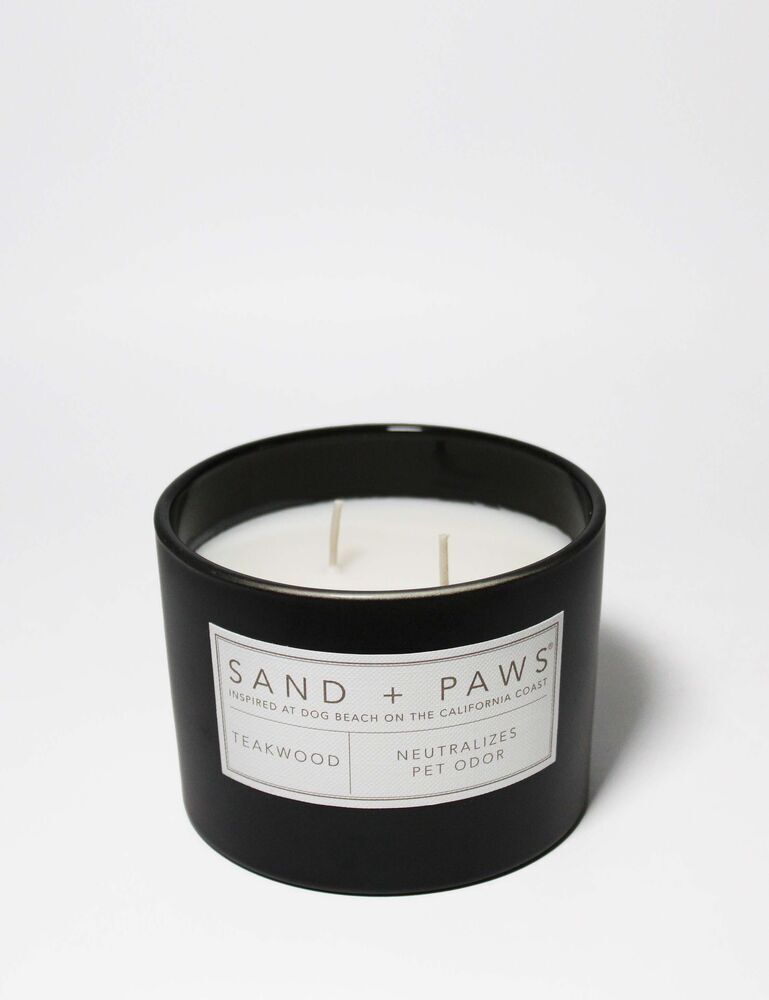 Sand + Paws Teakwood 12 Oz Scented Candle - Image 3