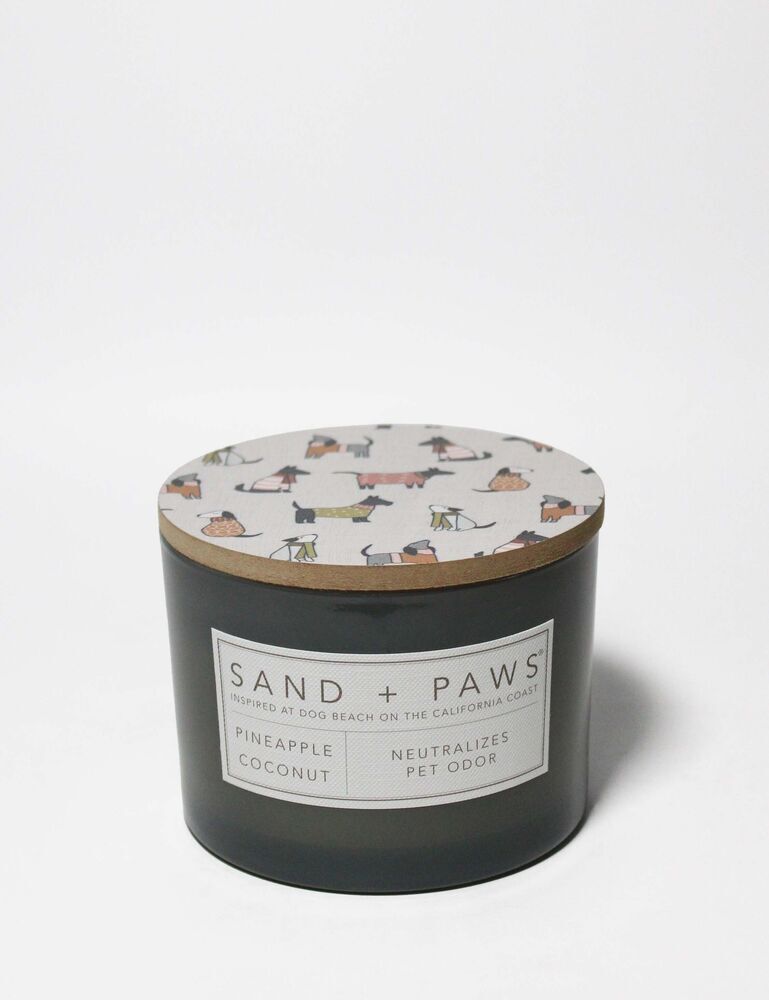 Sand + Paws Pineapple Coconut 12 Oz Scented Candle