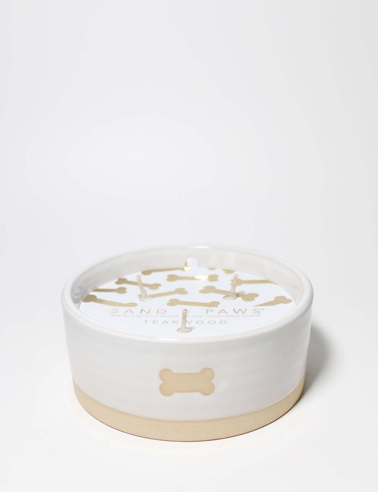 Sand + Paws Teakwood 12 Oz Scented Candle