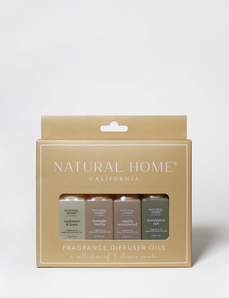 Natural Home 4 Pack Of 10 Ml Fragrance Diffuser Oils