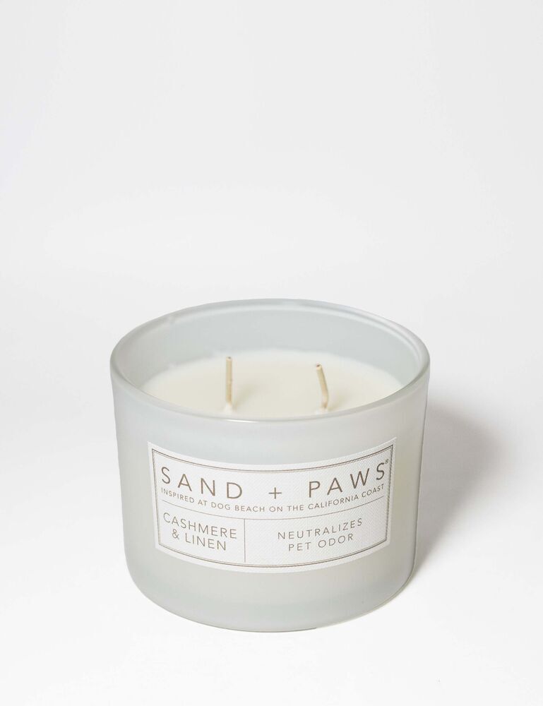 Sand + Paws Cashmere & Linen 12 Oz Scented Candle - Image 3