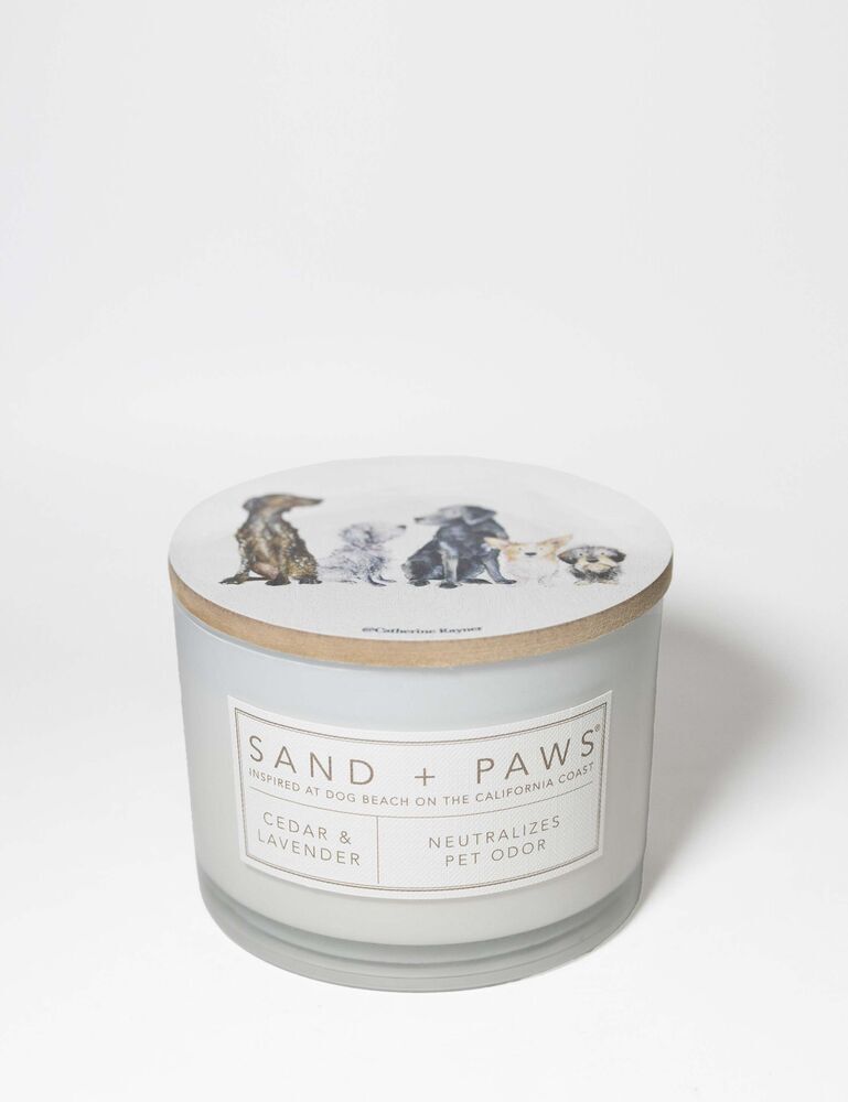 Sand + Paws Cedar & Lavender 12 Oz Scented Candle