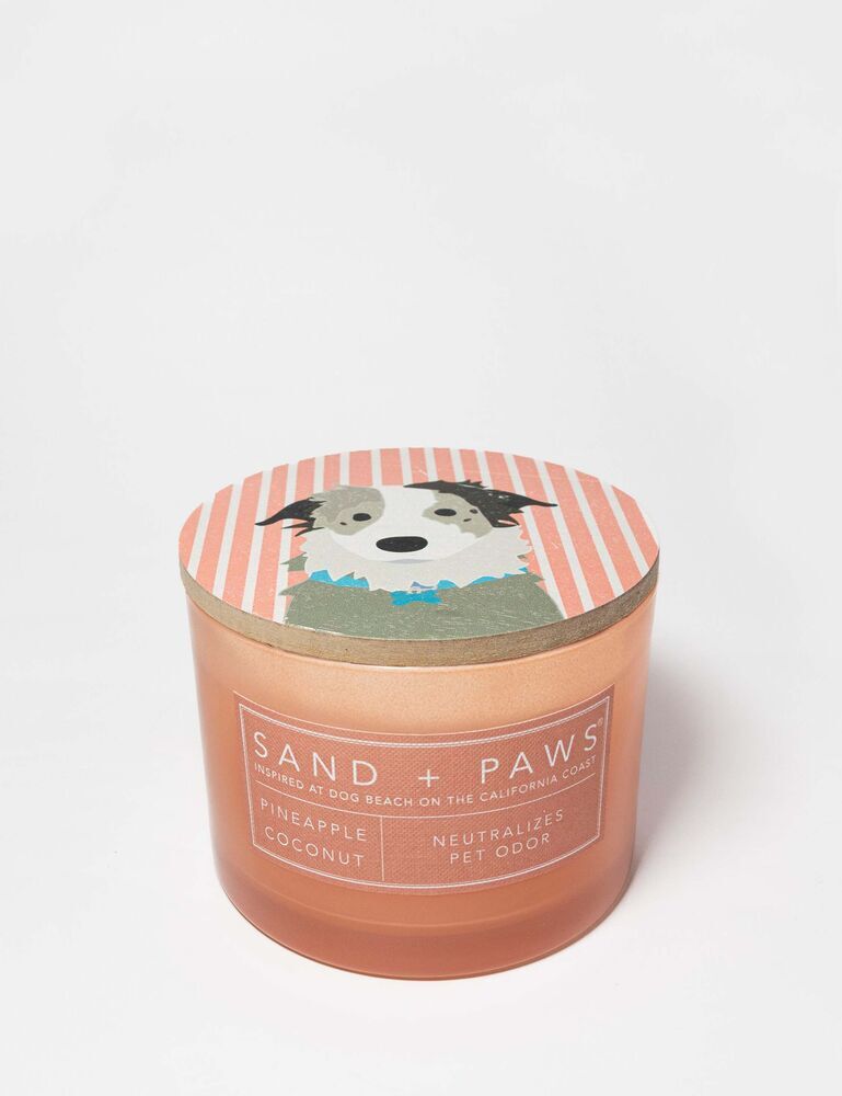 Sand + Paws Pineapple Coconut 12 Oz Scented Candle
