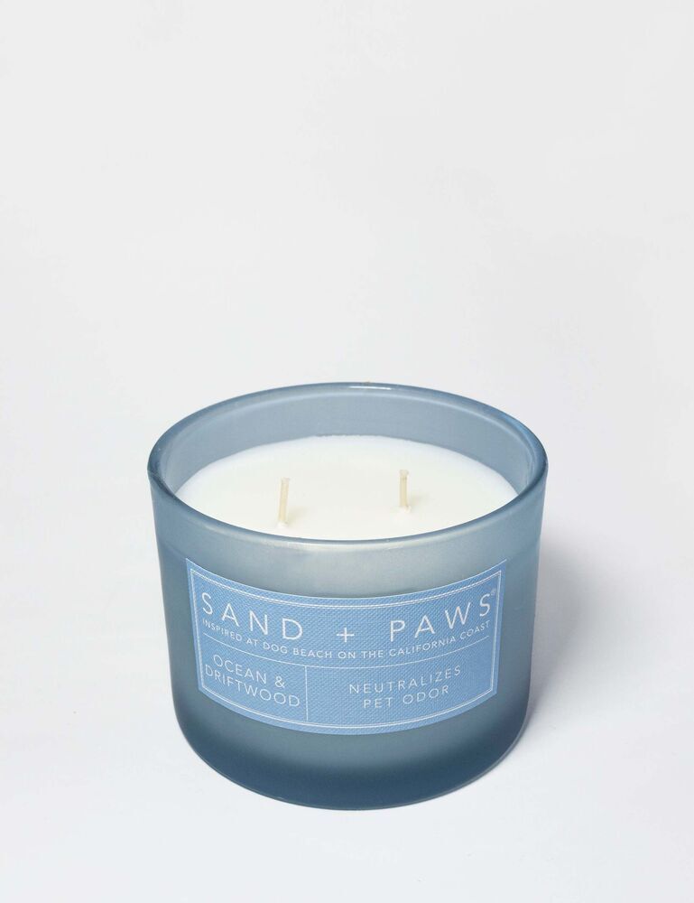 Sand + Paws Ocean & Driftwood 12 Oz Scented Candle - Image 3