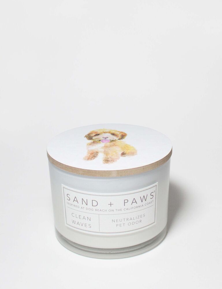 Sand + Paws Clean Waves 12 Oz Scented Candle